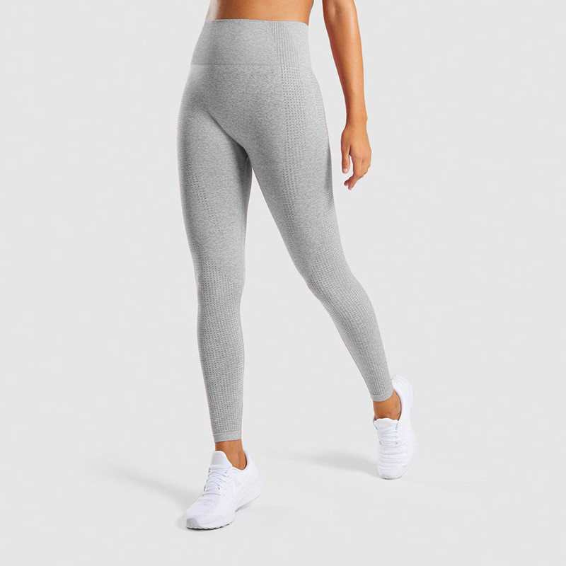 Breathable Gym Yoga Pants High Waisted Seamless Gym Leggings For Women Fitness / Running