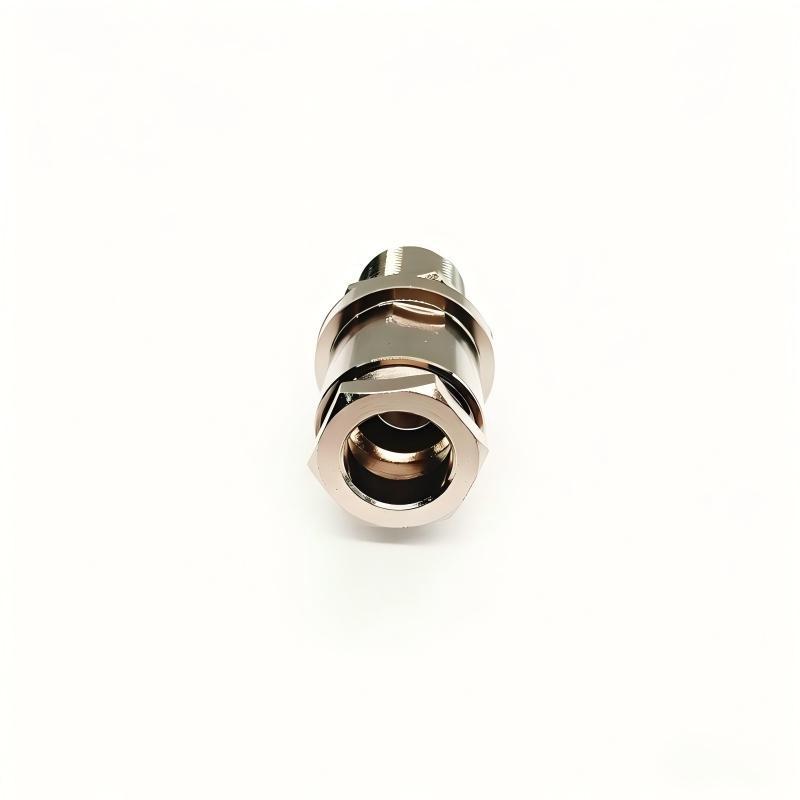 Nickel-plated Brass N-KY-7 N Female Bulkhead Mount RF Connector for LMR400 Cable