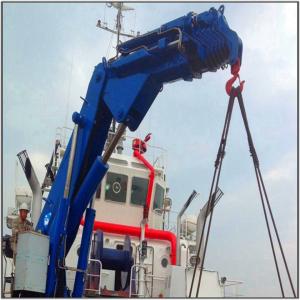 Wholesale Hydraulic Knuckle Boom Crane Installation Manufacturer Marine Ship Deck Crane from china suppliers