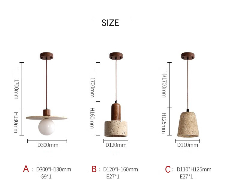 Wabi Sabi Pendant Light Janpanese Stone ceramic pendant light(WH-AP-574)