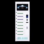 8 Bay Cell Phone Charging Lockers , Fingerprint Lock Phone Charging Station