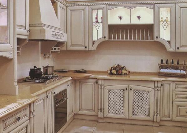 1.5cm Panel Contrasting Classic White Kitchen Island And Cabinets For Cooking
