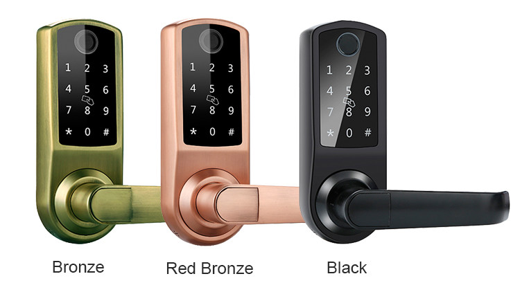 Keyless Deadbolt Smart Fingerprint Door Lock 150 Passcodes Alkaline Battery