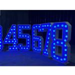 LED Bulb Sign Letter for Wedding Birthday Events With Stainless Steel Marquee