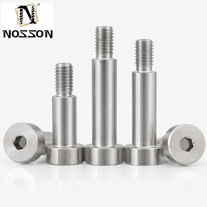 Customized Size Flat Head Style Shoulder Screws SMSB6-15 with Polishing INCH Measurement System and Stainless Steel