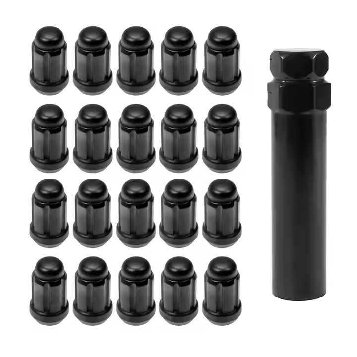 6 Spline Wheel Lug Nuts Replacement 21X90mm With Electrophoresed Surface