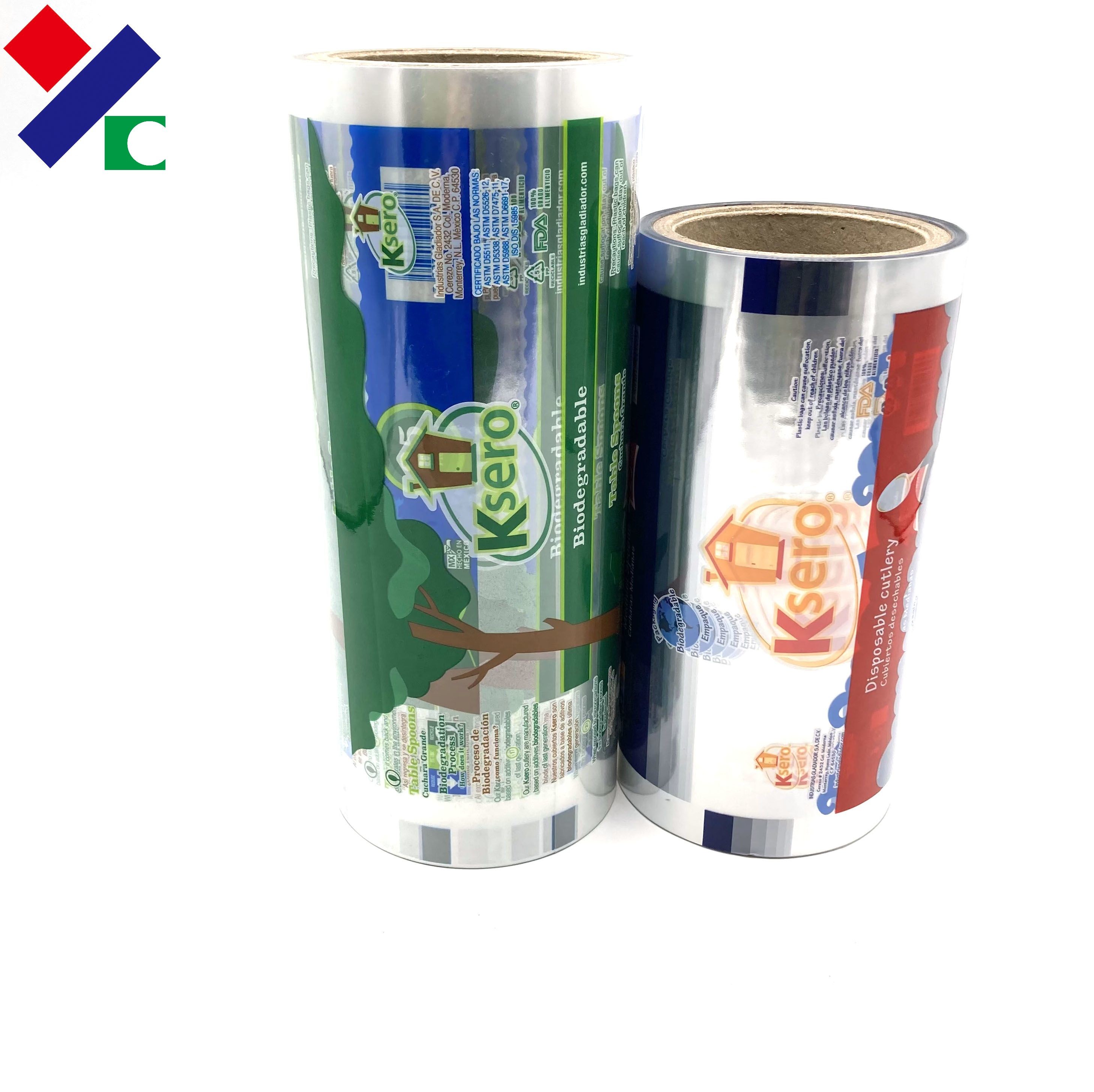 Candy OPP Plastic Roll Film Food Grade Custom Printing Snack Sachet Packaging
