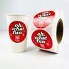 Printed Waterproof Logo Packaging Labels Waterproof Roll Vinyl Stickers Printing