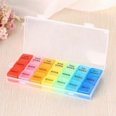 Wholesale Medicine Box Hospital Medical Supplies 21 Compartment Portable Travel Colorful from china suppliers