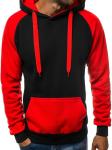 Winter Long Sleeve 60 Cotton 40 Acrylic Hooded Standard Color Block Pocket Slim