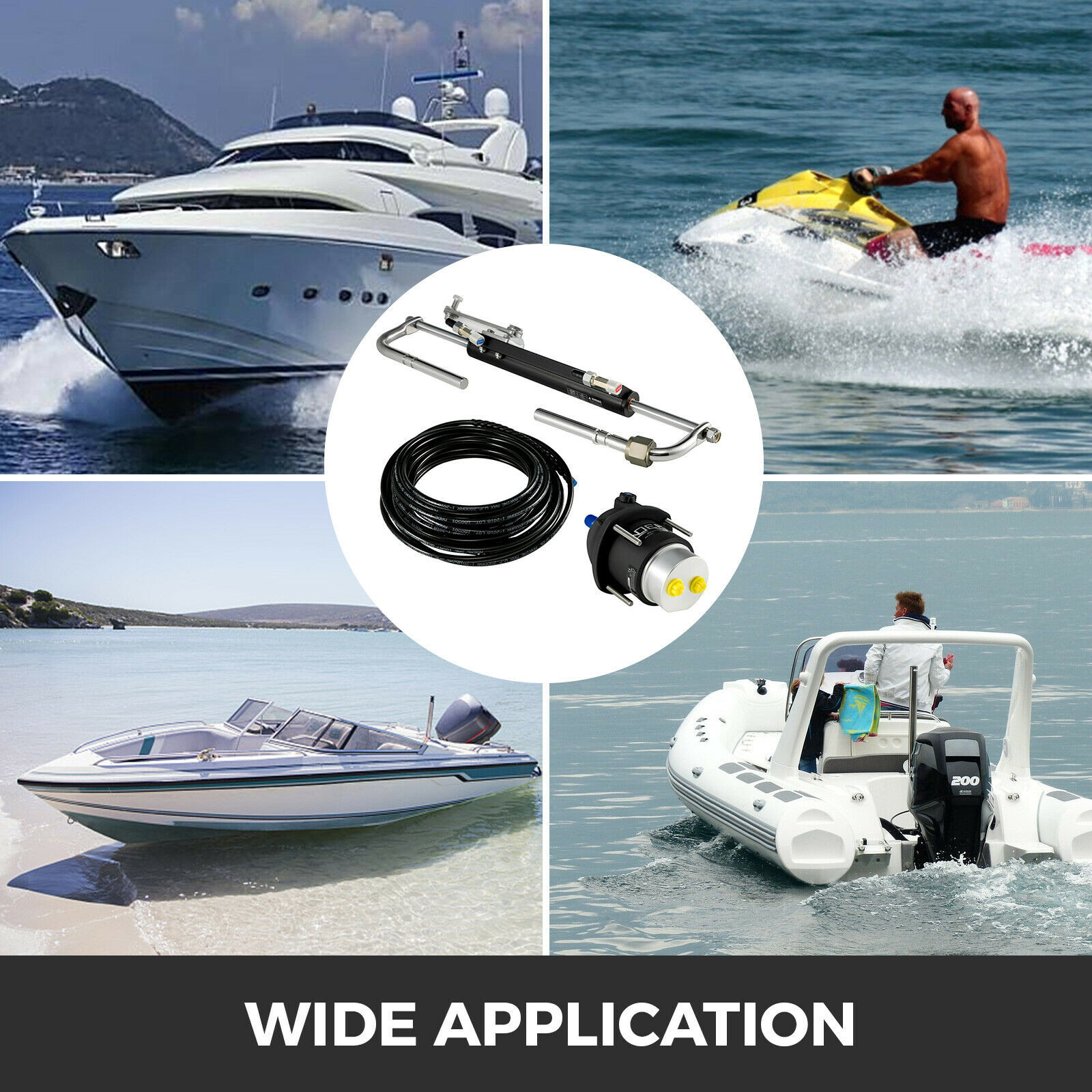 213mm Strode 150Hp Outboard Steering System Boat Steering Wheel Kit
