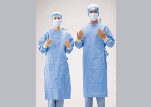 Wholesale Colorful Disposable Protective Gowns , Amd Ritmed Isolation Gown CE Approved from china suppliers