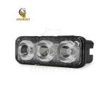 3 Beam Aluminum Red Blue Flash Universal Motorcycle LED Work Light Car Light