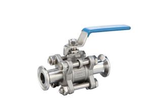 Wholesale DIN Sanitary Ball Valves SS304 /316L Three Piece Clamp Ball Valve from china suppliers