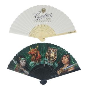 Wholesale Handmade Foldable Hand Fans Wedding Gift Double Sided Custom Bamboo Fans from china suppliers