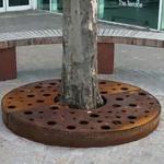 Outdoor Corten Steel Trees Protection Grate Outside Street Sidewalk Metal Tree