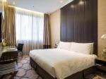 Hospitality furniture of Melamine laminate furniture by Wall TV unit and Writing