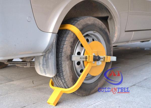 Yellow / Orange Professional Car Wheel Clamps For Trailers / Motorhomes G.W 5