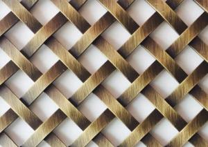 Wholesale Antique Brass Plated Wire Mesh for Cabinets Door, Interior Woven Wire Fabric from china suppliers