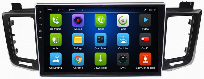 Ouchuangbo car gps navi dual zone stereo android 8.1 for Toyota RAV4 2013 with USB SWC 1080P Video Blluetooth radio