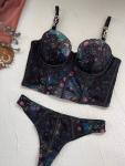 French Lace Ladies Underwear Sets Slim Fishbone Ladies Bra And Panty Sets