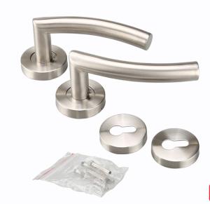 Wholesale 201 304 Stainless Steel Door Handle Color Sliver Black 130X55X1.0mm Size from china suppliers