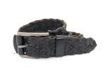 Casual 40mm Mens Braided Leather Belt For Jeans