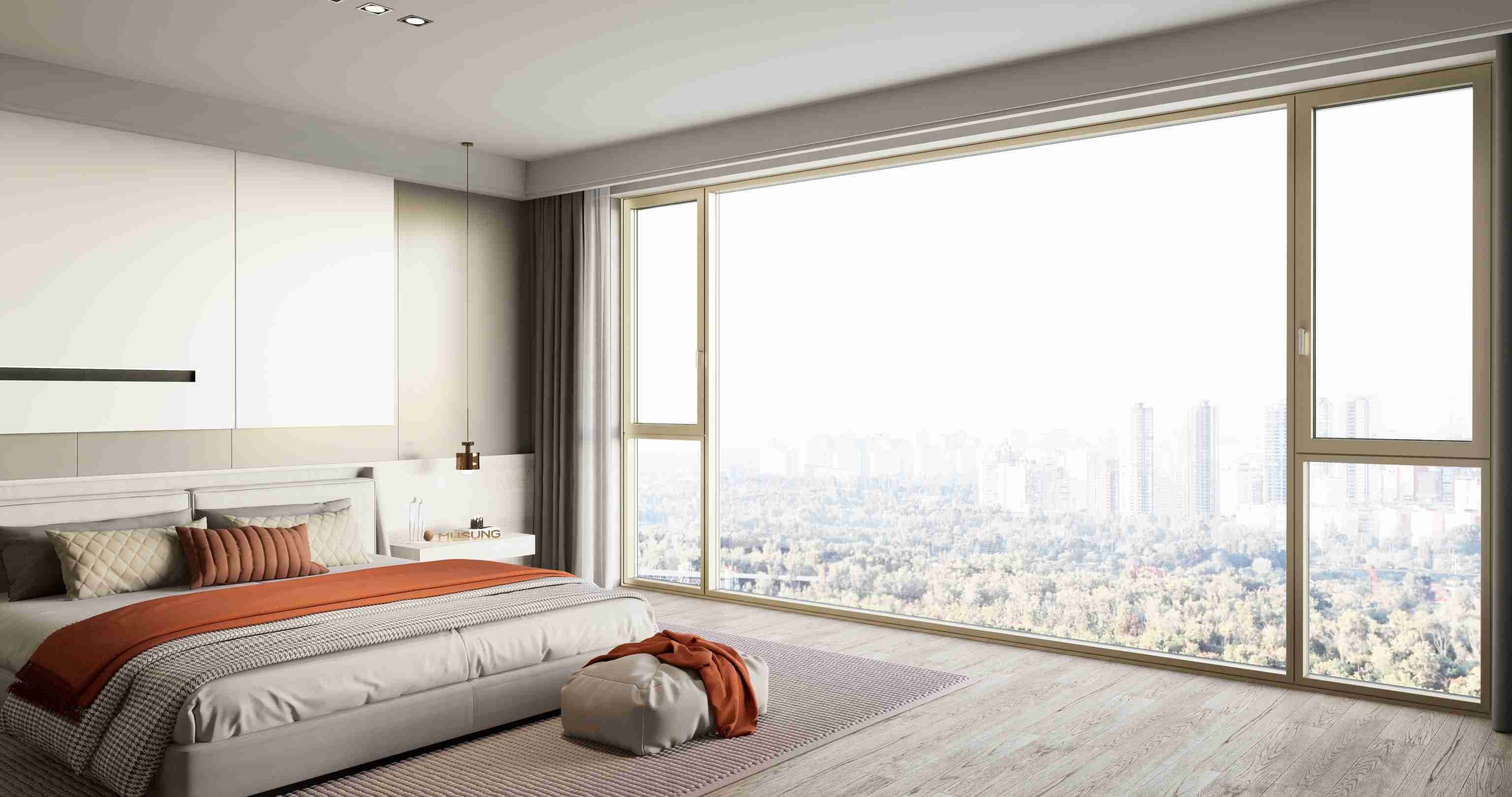 Horizontal Opening Aluminum Casement Windows Sound and Water Proof