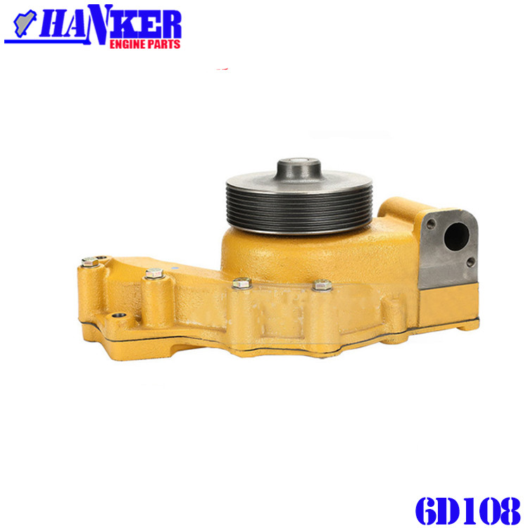 High Quality Komatsu Water Pump PC300-6 6D108 6222-63-1200 8 Grooves For Excavator Engine Spare Parts
