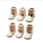 Newborn infant winter baby socks thick and warm organic cotton baby socks