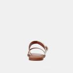 2021 New Arrivals Women Shoes Low Heel Leather Slipper Women Summer Slides Chain
