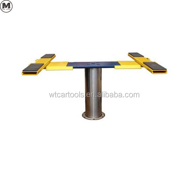 Hydraulic Ground Hidden Design Single Post Car Lift For 3500kg Vehicles