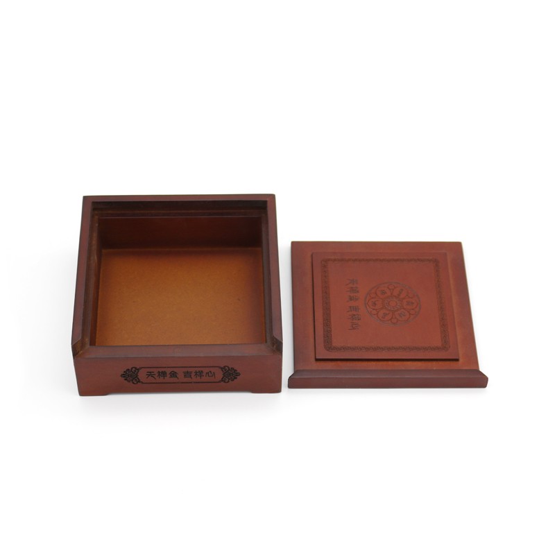 Wooden Box with Slide Top