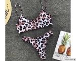 2019 Summer Woman Sexy Snake Girl Skin Pattern Bandage Bikini Set Bikini