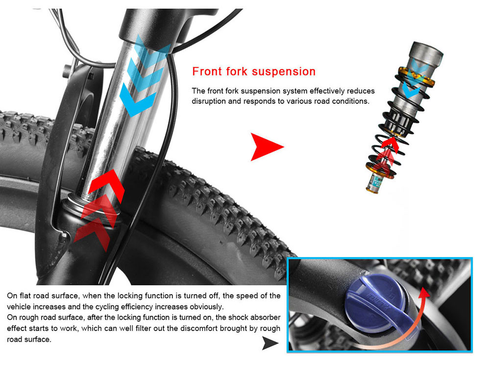 Portable Samebike Lo26 Moped Electric Bike With 30-50Nm Torque
