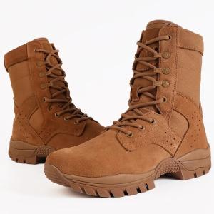 Wholesale Tactical Boots Military in Black Cowhide Rubber for Outdoor Adventures from china suppliers