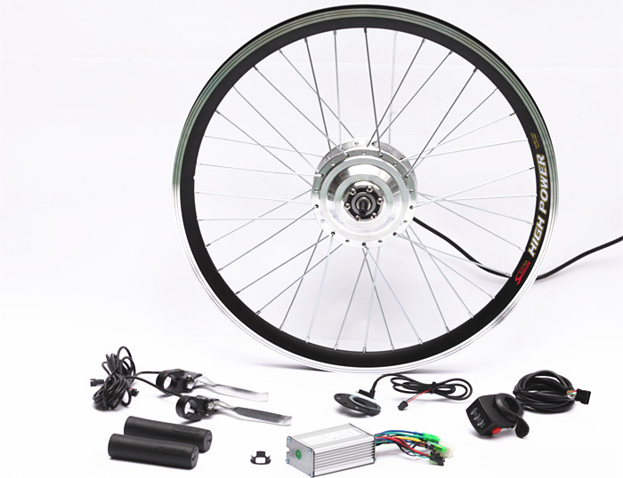 7 Speed Rear Wheel Electric Road Bike Conversion Kit Complete 26 Inch 24v 250w