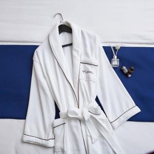 Wholesale 100% Cotton Hotel Spa Robes Customized 5 Star Hotel Bathrobe Rectangular from china suppliers