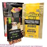 Self Sealing Side Gusset Pouch Zipper for Flat Bottom tea Coffee Pet Snack Food