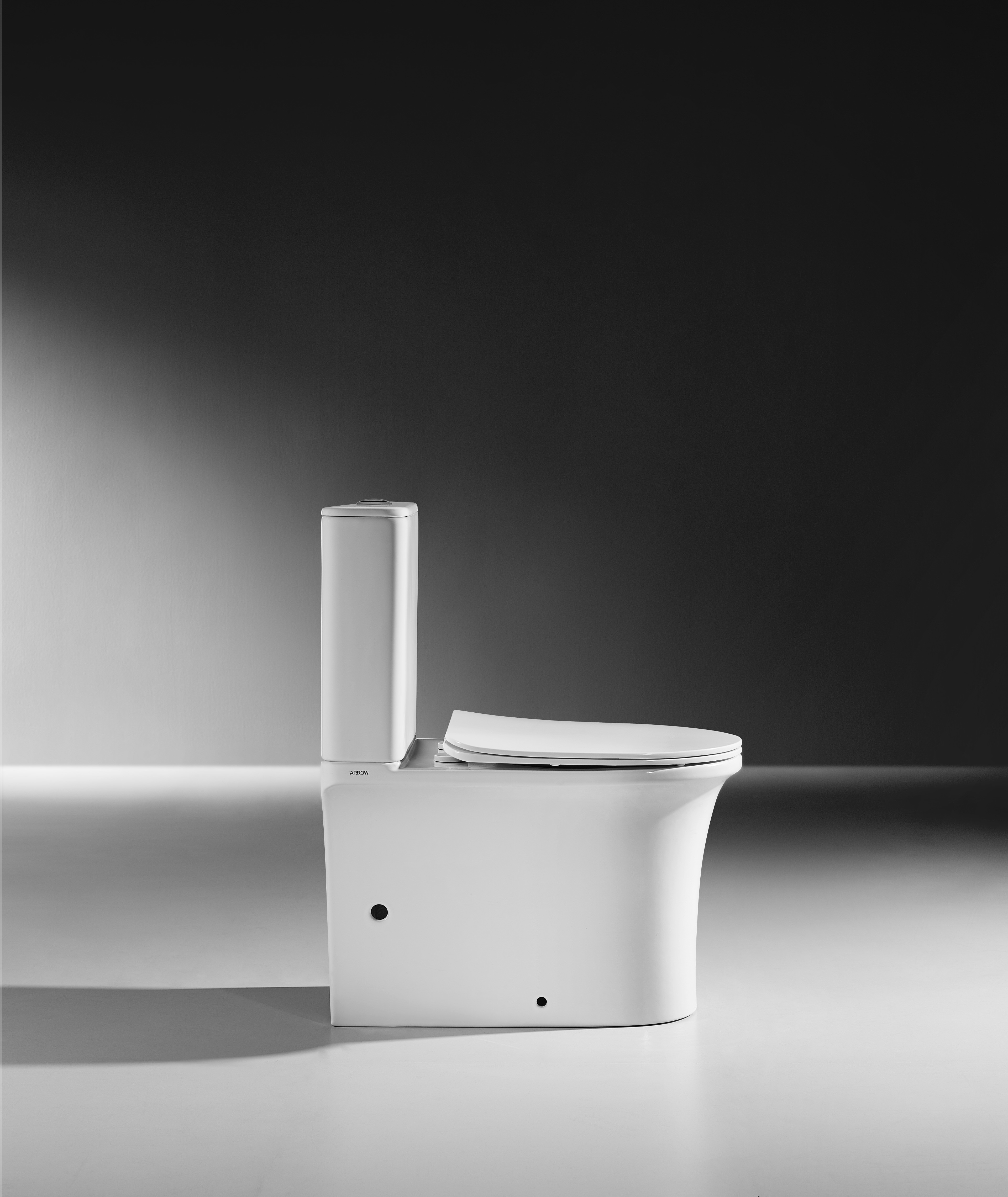 Washdown Two Piece Ceramic Toilet 654*398*810mm For Bathroom