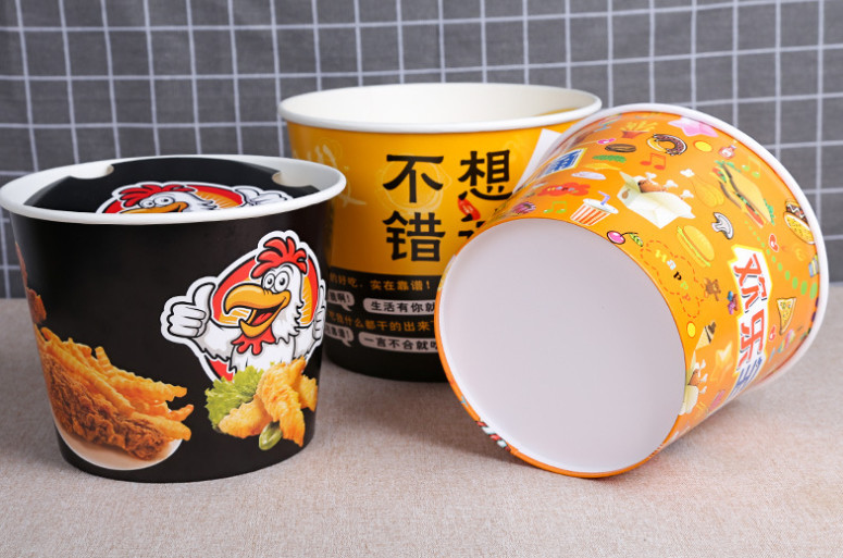 Paper Fried Chicken Bucket Happy Family Bucket Paper Food Buckets With Lid