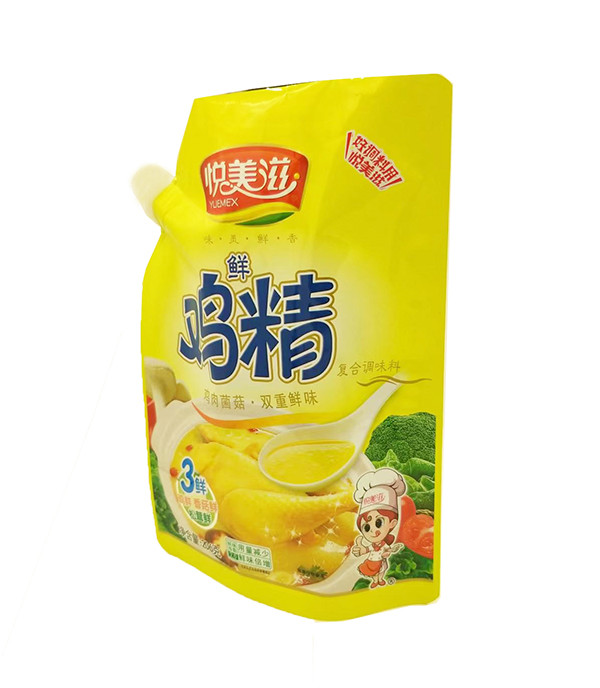 MOPP PET CPP Seasoning Powder Bag Eco Friendly Stand Up Pouch With Nozzle