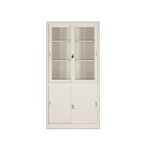 Wholesale School Furniture Hygienic Two Glass Door Filing Cabinet Corrosion Resistant from china suppliers