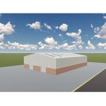 Prefab Residential Steel Buildings Workshop , Galvanized Steel Frame Modular