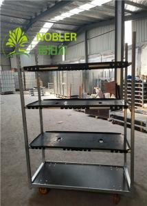Wholesale PVC Shelf Decorative Flower Cart Greenhouse Trolley Plant Cart Lightweight from china suppliers