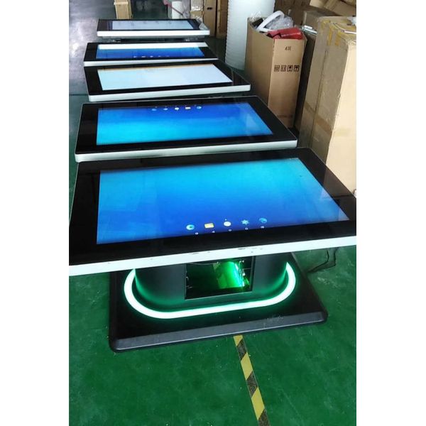 43 Inch Mobile Interactive Video Screen LCD Touch Screen Monitor Smart Coffee Table Touch Screen