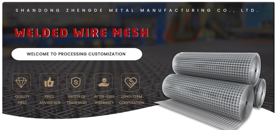 Direct From Factory ASTM 76.2*1.45mm 6 Gauge Fence 4X4 Electro Galvanized Welded Wire Mesh