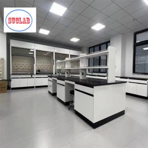 Wholesale Fire Resistant Chemistry Lab Workbench Steel Wood Laboratory Furniture Hinges Chemical Resistant Laminate Surface from china suppliers