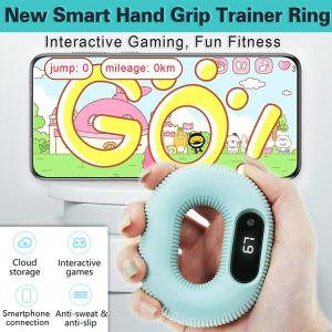 Wholesale Silicone Grip Circle Adjustable Strength Silicone Grip Training Arm Muscle Strength Rehabilitation Grip Circle Fitness from china suppliers