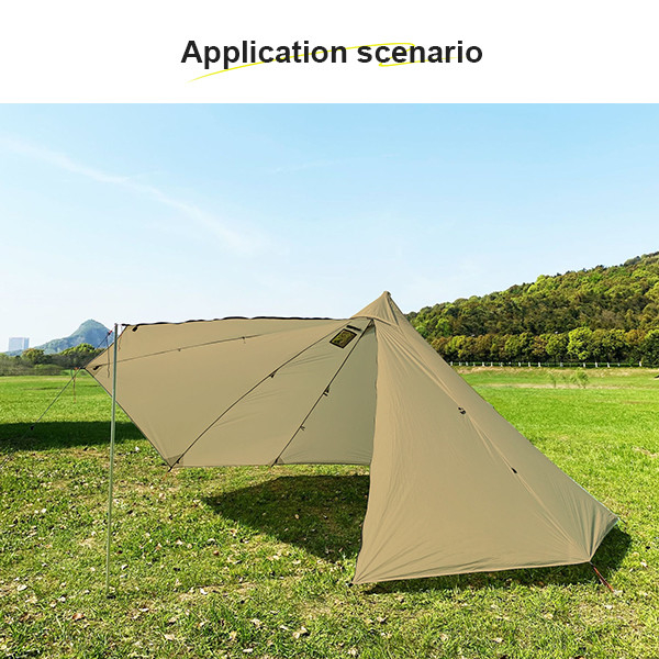 Classic Design Lightweight Pyramid Tent Wind Resistance Outdoor Camping Tent 210T Fabric